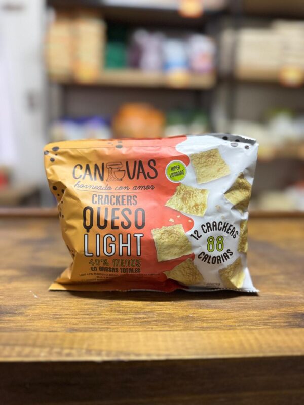 CRACKERS CANVAS QUESO LIGHT X 100 GR