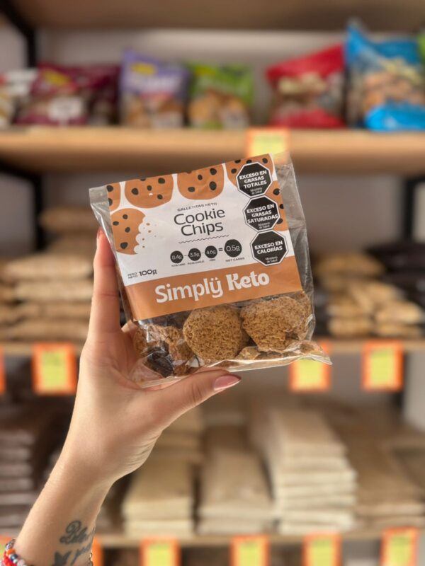 COOKIE KETO CON CHIPS DE CHOCOLATE X 100GR
