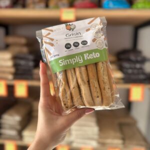 GRISIN KETO CEBOLLA Y OREGANO X 100GR