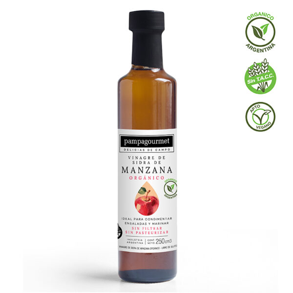 VINAGRE DE SIDRA DE MANZANA ORGANICO PAMPA GOURMET