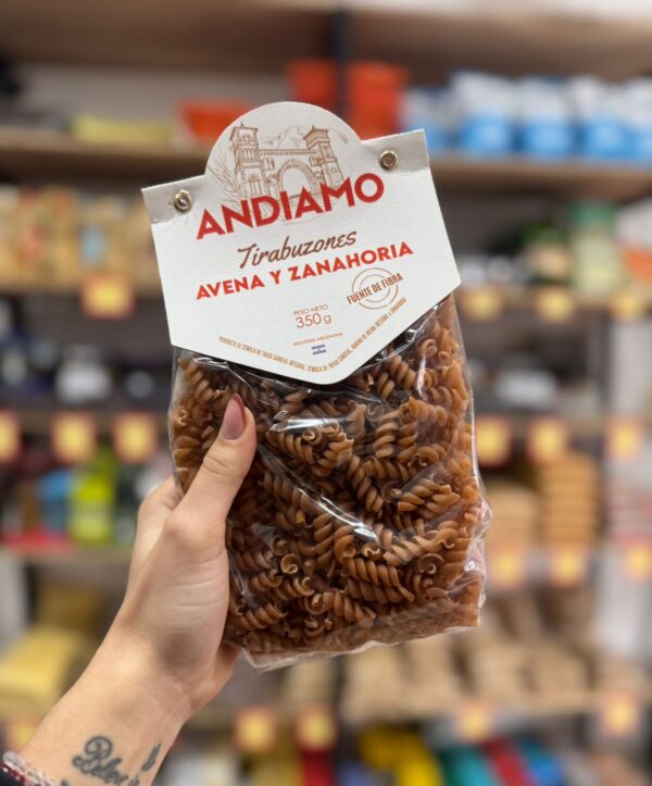 Fideos Tirabuzón Andiamo de Avena x 350 Gr