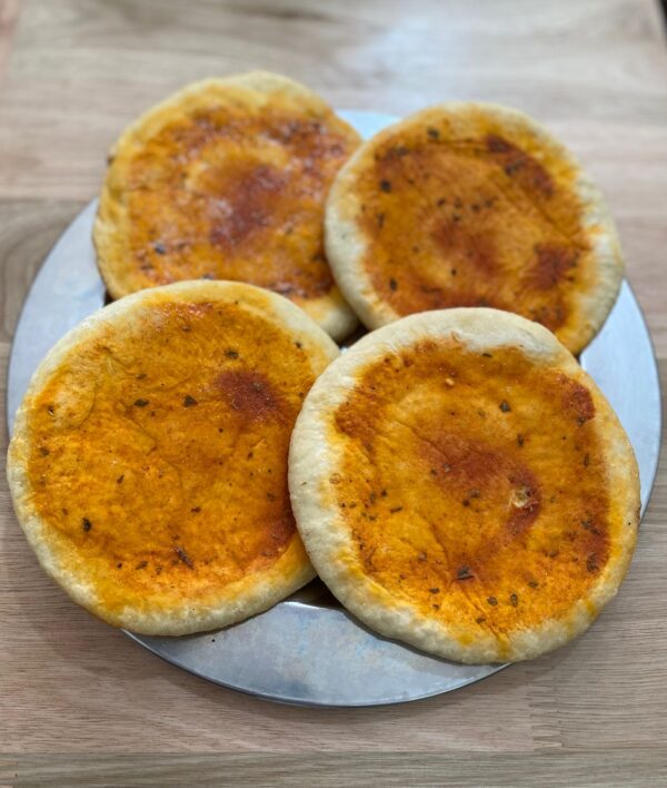 PIZZETAS CON HARINA DE GLUTEN X 4 UNIDADES