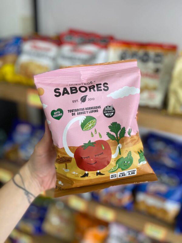 TOSTADAS NUESTROS SABORES TOMATE, LIMA Y CILANTRO X 50 GR