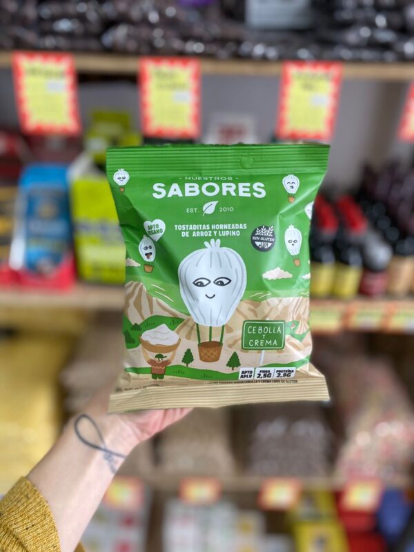 TOSTADAS NUESTROS SABORES CEBOLLA Y CREMA X 50 GR