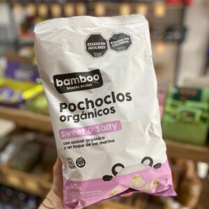POCHOCLOS ORGANICOS SAL MARINA Y AZUCAR X 80 GR