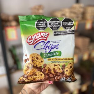 SMAMS POLVORON VAINILLA CON CHIPS SIN AZUCAR X 150 GR