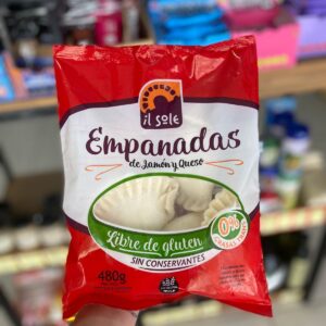 EMPANADAS DE JAMON Y QUESO SIN TACC X 6 UNIDADES