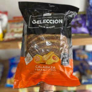 PAN RÚSTICO MASA MADRE CALABAZA Y MASCABO 560 GR