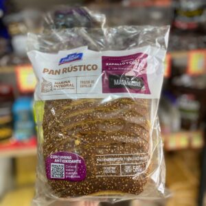 PAN RÚSTICO MASA MADRE ZAPALLO Y CURCUMA 560 GR