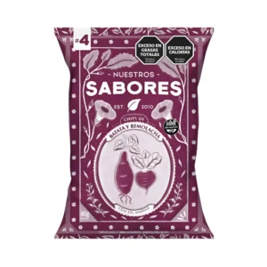 CHIPS DE REMOLACHAS Y BATATA NUESTROS SABORES X 80 GR
