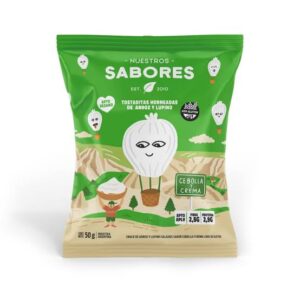 TOSTADAS SABOR CEBOLLA Y CREMA X 50 GR