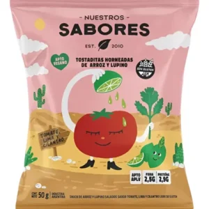 TOSTADAS SABOR TOMATE, LIMA Y CILANTRO X 50 GR