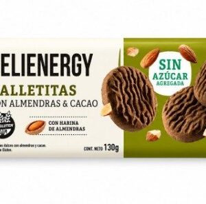 GALLETITAS CELIENERGY ALMENDRAS Y CACAO S/AZUCAR X 130 GR