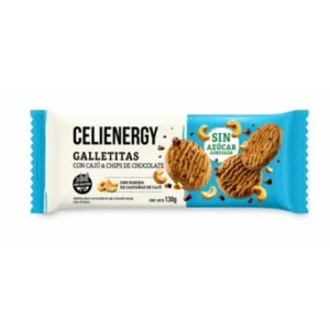 GALLETITAS CELIENERGY CAJU Y CHIPS S/AZUCAR X 130 GR