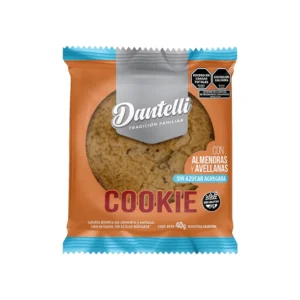 COOKIE DANTELLI DE ALMENDRAS Y AVELLANAS SIN AZUCAR X 40 GR