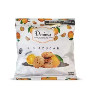 GALLETITAS DE NARANJA SIN AZUCAR DONINAS X 150 GR